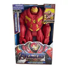 Boneco Hulkbusterr Vingadores Articulado Luz Som 30 Cm