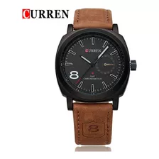 Reloj Para Hombre Curren 8139 8139bnbk Marrón Color Del Fondo Negro