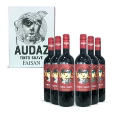 Vino Faisan Audaz Tinto Suave 750 Ml Caja X6 Js Ltda