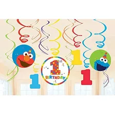 Amscan 671835 Sesame Street® Elmo Turns One Value Pack Pla