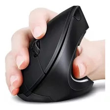 Mouse Vertical 5d Ergonómico Inalámbrico Recargable Negro 
