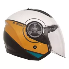 Casco Abierto Ls2 Of616 Airflow Ii Cover Blanco Cafe