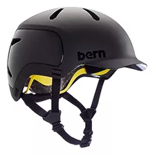 Casco De Ciclismo Bern Watts 2.0, Negro Mate, Grande