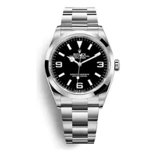 Relógio Rolex Explorer Vidro Safira Automático Com Caixa+doc