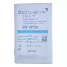 Mariposa Scalp Vacutainer Safety-lok Aguja 23g 3/4 7 10 Un