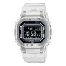 Reloj De Pulsera Casio G-shock G-shock De Cuerpo Color Trasparente, Digital, Para Hombre, Con Correa De Resina Color Transparente Y Hebilla Simple