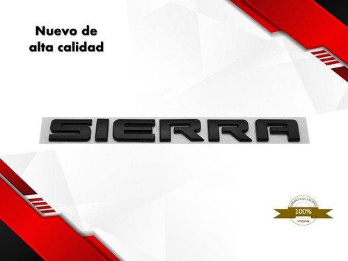 Emblema Para Tapa De Caja Negro Gmc Sierra 2016-2018 Foto 3