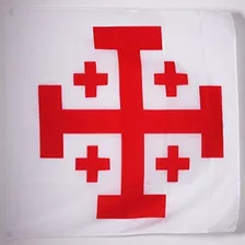 Bandera Azul Para El Santo Sepulcro De Jerusalen Cruz Bande
