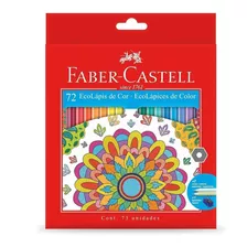 Lapices De Colores Faber Castell Ecolapiz X72 + Sacapuntas