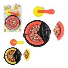 Kit Comidinha De Brinquedo Pizza Crec Crec Infantil 5 Peças