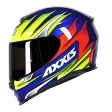 Capacete Axxis Eagle Speed Gloss Azul Viseira Cristal