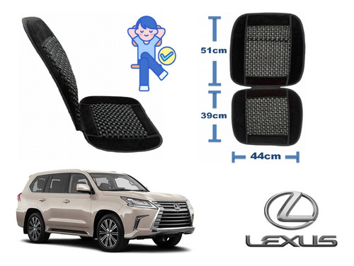 Respaldo Bolitas + Cubre Volante Lexus Lx 2022 2023 2024 Foto 4