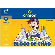 Bloco De Chão Canson 90g A2 Branco