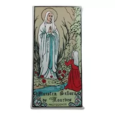  Mayólica Mini - Virgen De Lourdes - 7 X 15 Cm 