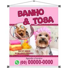 Banner Banho E Tosa 60x50cm Mod.b62