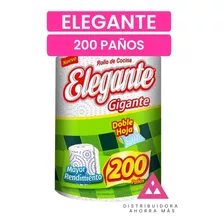 Pack Rollo De Cocina Elegante Gigante 200 Paños X 8 Unidades