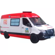 Miniatura Viatura Ambulância Samu 192 - Abre Porta Traseira 