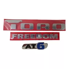 Kit Emblema Toro Freedom At6 Cromado 2016 2017 2018 2019