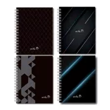 Cuaderno Nivel 10 Esquela 120hjs T/ Dura Linea Black Espiral