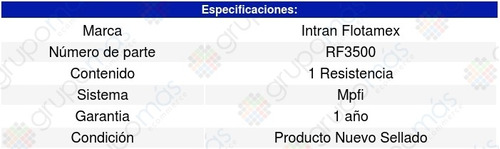 Resistencia Gmc Sierra 3500 6.0l V8 01-03 Intran Foto 3