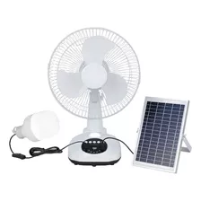 Abanico Ventilador Recargable+ Panel Solar Entrega Inmediata