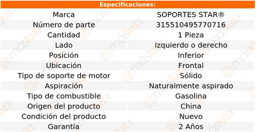 1 Sop Motor Del Styleline Deluxe L6 3.9l 50/52 S Star Foto 2