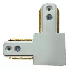 Plug Conector Emenda Trilho Eletrificado 90 L Branca Galaxy