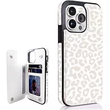 Ucolor Leopard Flip Leather Wallet Case Card Holder Compatib