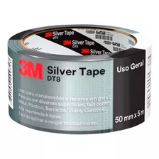 Fita Silver Tape 3m Profissional Dt8 50mm X 5m