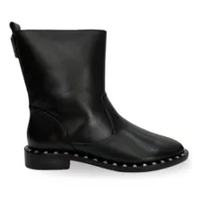 Bota Schutz Cano Médio Preto Atanado Prime