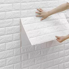 Painel 3d Tijolo Branco Auto Adesivo 0.77 X 0.70 Perfeito