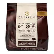 Chocolate Callebaut 805 50,7% Cacau Em Gotas 400g