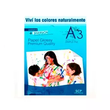 Resma Papel Glossy A3 200gr X100hs Fotografico Presentacion