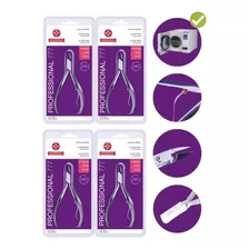 Kit 4x Alicate De Cutícula 777 Manicure Profissional Mundial