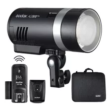 Flash Compacto Com Bateria Godox Ad300pro E Rádio Flash Ct16