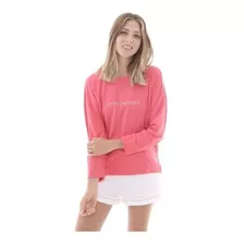 Remera M Larga Sola Pijama Invierno Wasarette Algodon 38003