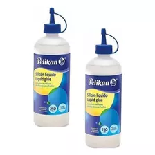 2 Silicones Liquido 250ml Marca Pelikan Adhesivo De Contacto