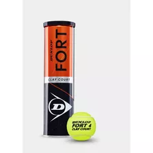 Pelota De Tenis Fort Clay Court X4 - Dunlop 
