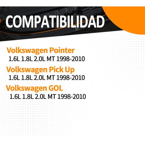 Radiador Para Vw Pointer Pickup Gol 98-10 1.6l 1.8l 2.0l Mt Foto 2