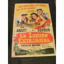 Afiche - Original Abbott Y Costello- La Legion Estranjera