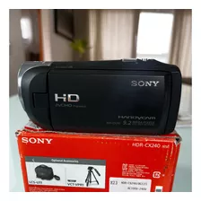 Filmadora Sony Handycam Hdr Cx 240 (pouco Utilizada)