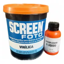 Emulsão Screen Foto Vinilica Azul + Sensibilizante Bicromato