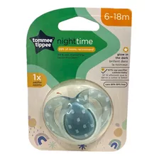 Chupon Para Bebe Tommee Tippee Night Time 6-18 Meses Color Verde