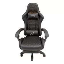 Silla Gamer Noga Typhon Bk Butaca Con Apoya Brazos Y Pies