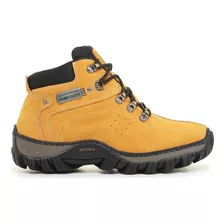 Bota Coturno Adventure Masculino Couro Bovino Trilha Camping