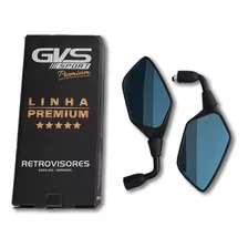 Retrovisor Gvs Xre 300 Rebaixado 90° Honda Convexo Azul