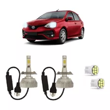 Lâmpadas Led Farol Alto/baixo Toyota Etios Hatch Sedan 2013