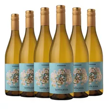 Vino Blanco Santa Julia Flores Blancas Viognier Pack X6 Unid