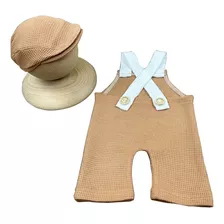 Conjunto De Mono Y Sombrero Para Bebé, Gorro Y Mono Con Tira