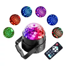 Bola Disco Led Rgb Rítmica Giratoria Luces Para Fiesta